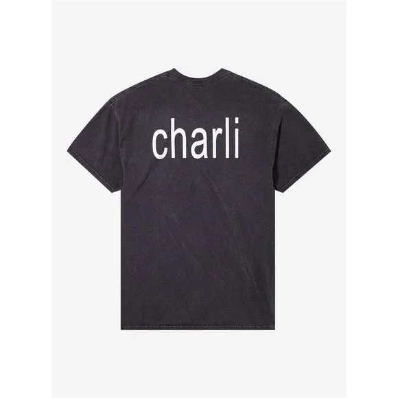 Charli XCX Brat Double-Sided Dark Wash T-Shirt Hot Topic small Oversized - Picture 2 of 4